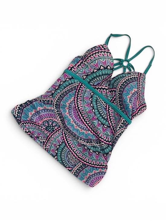 Free Country Other - Free Country Floral Swim Top in Teal, Pink & Navy (Flawed, see description)
